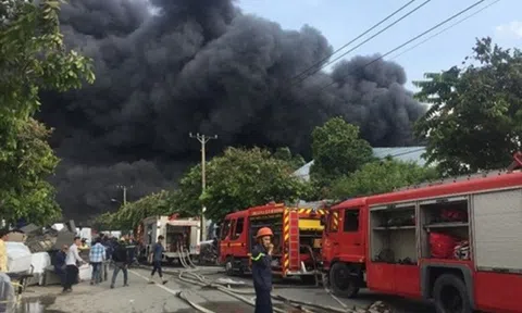 Hiện trường tan hoang vụ hỏa hoạn thiêu rụi xưởng gỗ 5.000m2